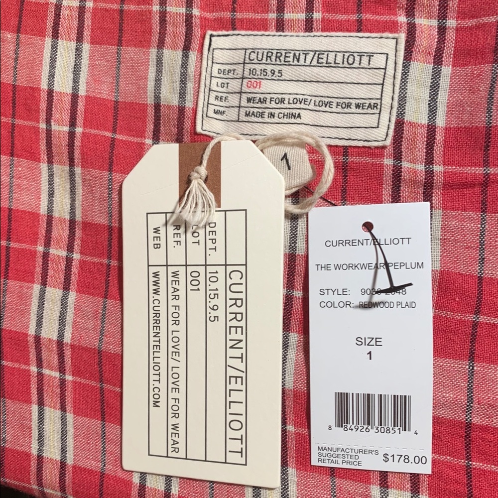 Plaid Current/Elliot top